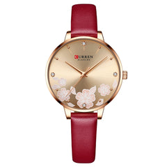 Women's Waterproof Casual Leather Small-Dial Watch