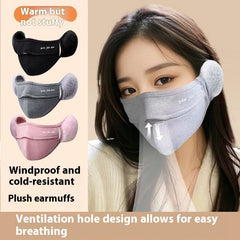 Masque chaud à oreilles, polaire doublée, antigel, une seule couche
