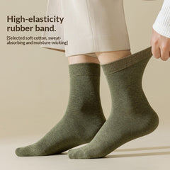 Men's Cotton Sweat-Absorbent Deodorizing And Antibacterial Mid-Calf Socks