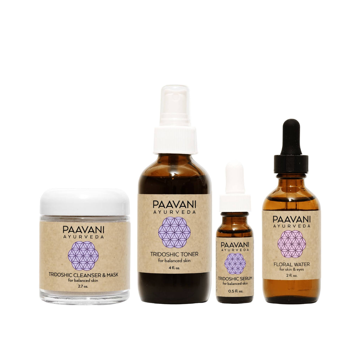 Tridoshic Ayurvedic Ritual Set — Balanced & Combination Skin