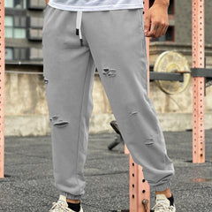 Pantalon de jogging de fitness anti-transpiration, effet usé