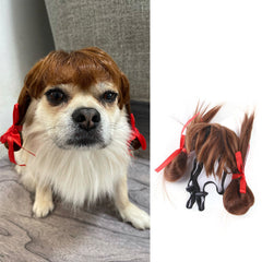 Halloween Weihnachtsperücke Haustier Haarschmuck