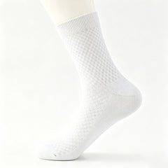 Casual Soft And Breathable Black Long Socksversatile For All Seasons