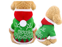 Vêtements de Noël pour animaux de compagnie, vêtements en coton pour chats