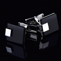 Business Black Agate Cufflinks