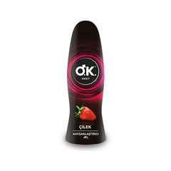 Okey Strawberry Flavored Personal Lubricant - Water-Based, Latex Compatible, 1.69 fl oz