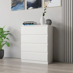 Bedroom Cabinet 4-Drawers Dresser Chest of Drawers Bedside Storage Organizer