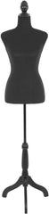 Mannequin Torso Female Manikin Body Dress Form Mannequin 59-67 Inch Lightweight Height Adjustable Wooden Tripod Stand High Densi