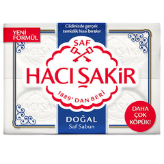 Savon blanc naturel Hacı Şakir - Propreté familiale authentique | 4 x 5.29 oz