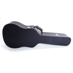 41" Acoustic Hard Guitar Case Wooden Hardshell Carrying Box Black