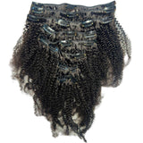Afro Kinky Curly Clip-In 100% Human Hair Extensions