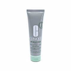 CLINIQUE All About Clean 2-in-1 Charcoal Face Mask + Scrub 3.4oz - New