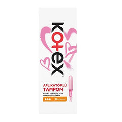 Kotex Normal Absorbency Applicator Tampon for Women - 8 Count, Reliable Menstrual Hygiene & Protection