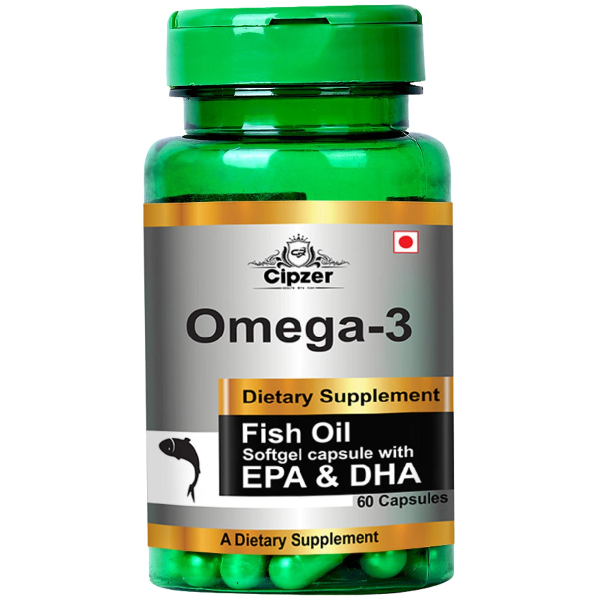 Cipzer Omega 3 Fish Oil Softgel Capsules