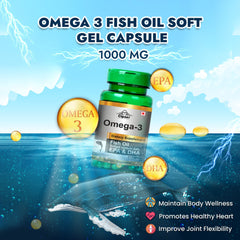 Cipzer Omega 3 Fish Oil Softgel Capsules
