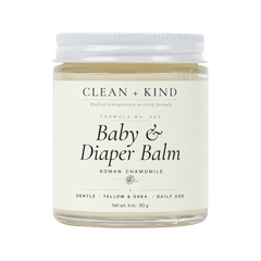 Baby & Diaper Balm — Grass-Fed Tallow, Shea & Roman Chamomile, 4 oz