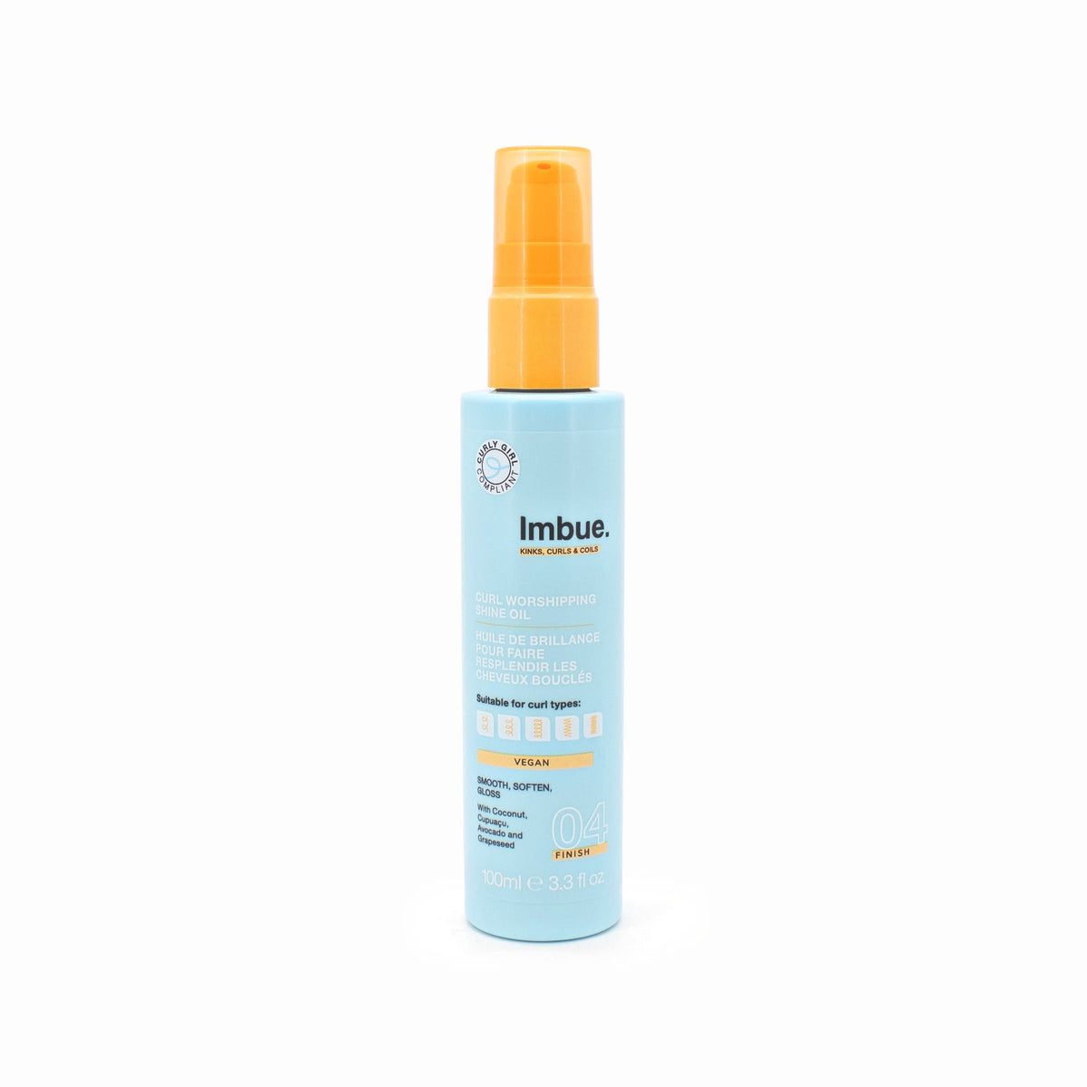 Imbue Huile brillante Curl Worshipping 3.3oz - Petite quantité manquante