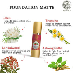 Fond de teint liquide naturel Buddha, mat Sunkiss Beige