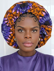 Duma Mbili Large Silk Lined Bonnet