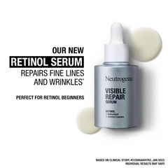 Sérum visage Neutrogena Visible Repair au rétinol + peptide contre les rides et les ridules