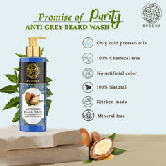 Nettoyant anti-poils gris pour barbe Buddha Natural