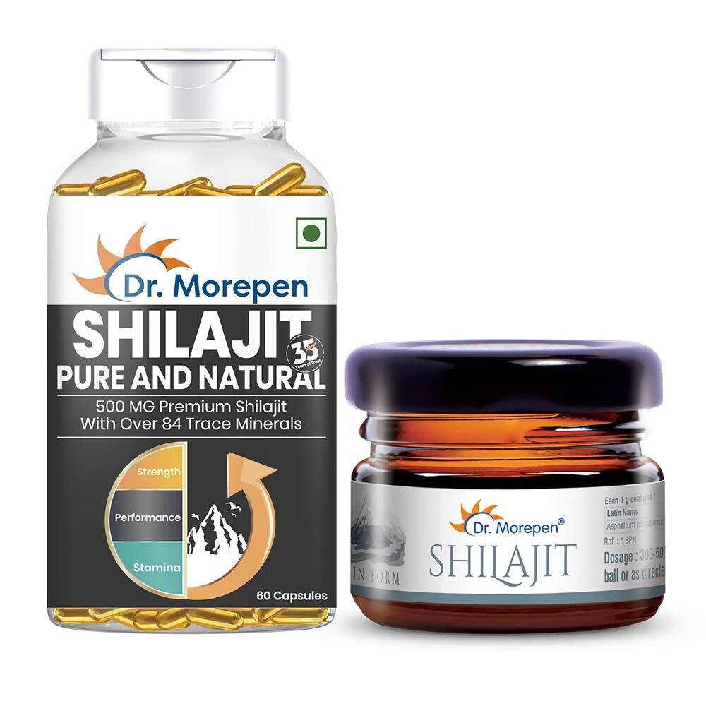 Combo de résine SJ naturelle et pure et de capsules SJ Dr. Morepen