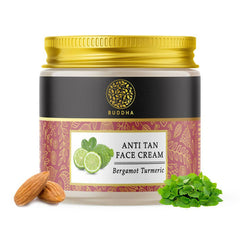Crème visage naturelle Buddha anti-bronzage - Pour un teint éclatant, éliminer le bronzage et les taches brunes