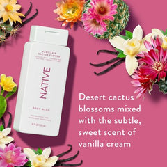 Gel douche Native Vanilla & Cactus Flower sans sulfates, 18 fl oz - Contenant imparfait