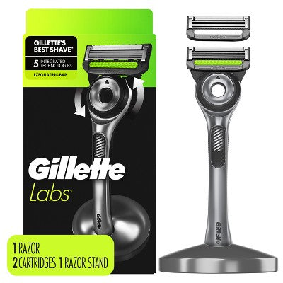 Afeitadora Gillette Labs Exfoliating Bar + 2 recambios de cuchillas - Falta la caja