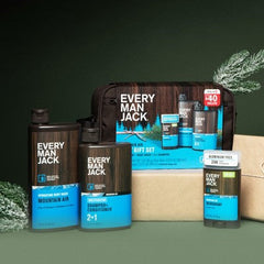 Every Man Jack Mountain Air Holiday Body Dopp Bag Gift Set 3ct - New