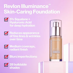 Revlon Illuminance Skin-Caring Foundation Buff Beige 1 fl oz - New