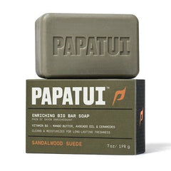 Papatui Enriching Men Bar Soap Sandalwood Suede 7oz - Beschädigte Verpackung