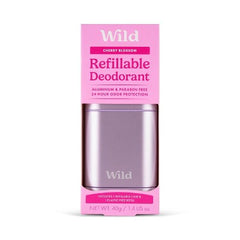 Wild Cosmetics Cream Deodorant Refill Cherry Blossom with Purple Case 5.29oz - Imperfect Box