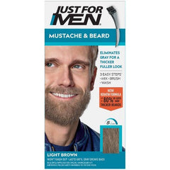 Just For Men Mustache & Beard Light Brown M-26 - Imperfect Box