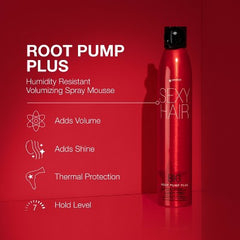 Sexy Hair Big Sexy Root Pump Plus Spray 10oz - New