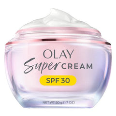 Olay Super Cream Face Moisturizer with Sunscreen SPF 30 1.7oz - Imperfect Box