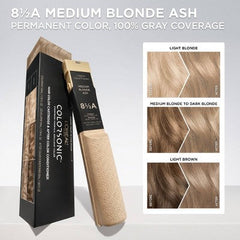 L'Oreal Paris Colorsonic Permanent Hair Color Medium Blonde Ash 8.5A - Missing Box
