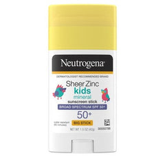 Neutrogena Sheer Zinc Kids Sunscreen Stick SPF 50 1.5 fl oz - Imperfect Container