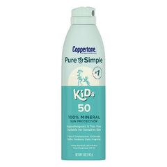 Coppertone Pure & Simple Kid's Spray SPF 50 5oz - Imperfect Container