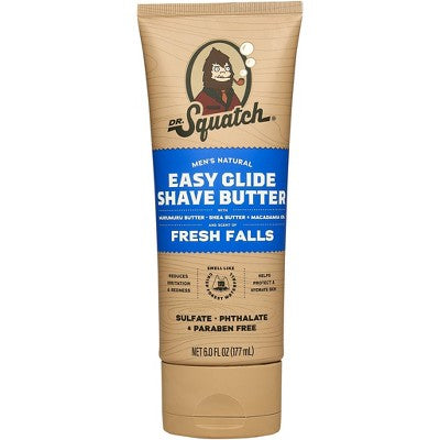 Beurre de rasage naturel pour hommes DR. SQUATCH Fresh Falls, 6 fl oz - Contenant imparfait