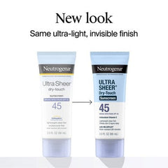 Neutrogena Ultra Sheer Dry-Touch Sunscreen Broad Spectrum SPF 45 6 fl oz /2ct - Missing Box