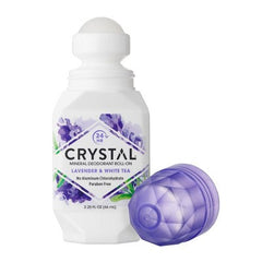 Déodorant roll-on Crystal Essence à la lavande et au thé blanc, 2,25 Oz