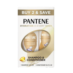 Pantene Pro-V Daily Moisture Renewal Shampoo and Conditioner Bundle 22.4 fl oz - Imperfect Box