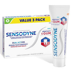 Sensodyne Sensitivity Gum and Enamel Mint Toothpaste 2.3oz/3pk - Imperfect Box