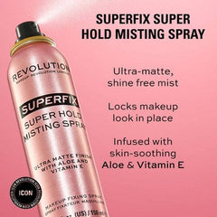 Makeup Revolution SuperFix Misting Spray 5.0 fl oz - Imperfect Container
