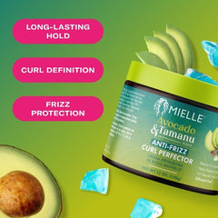 Mielle Organics Avocado & Tamanu Anti-Frizz Curl Perfector 12oz - New