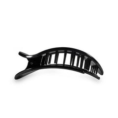 Pince à cheveux ronde plate moyenne TELETIES, noir de jais - Neuf