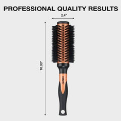 Brosse ronde Conair Copper Pro en poils de sanglier mélangés - Boîte imparfaite