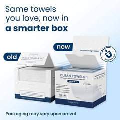 Clean Skin Club Disposable Face Towel for Improved Skin XL 50ct - New