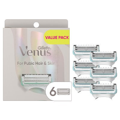 Venus for Pubic Hair & Skin Women's Razor Blade Refills 6ct - Missing Box
